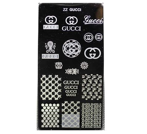 sephora gucci nail stickers|Gucci nail art stamping plate.